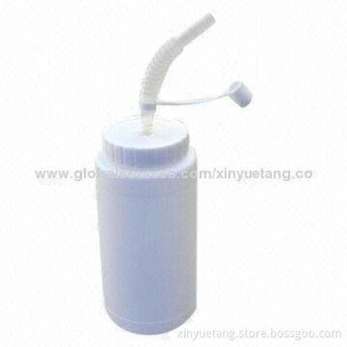 500mL Water Bottle with Straw, Sized 19x12cm